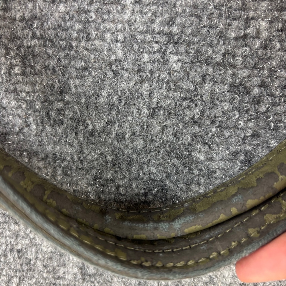ANTHROPOLOGIE Green Vegan Leather Alice Springs Tote Purse Bag - Picture 4 of 10